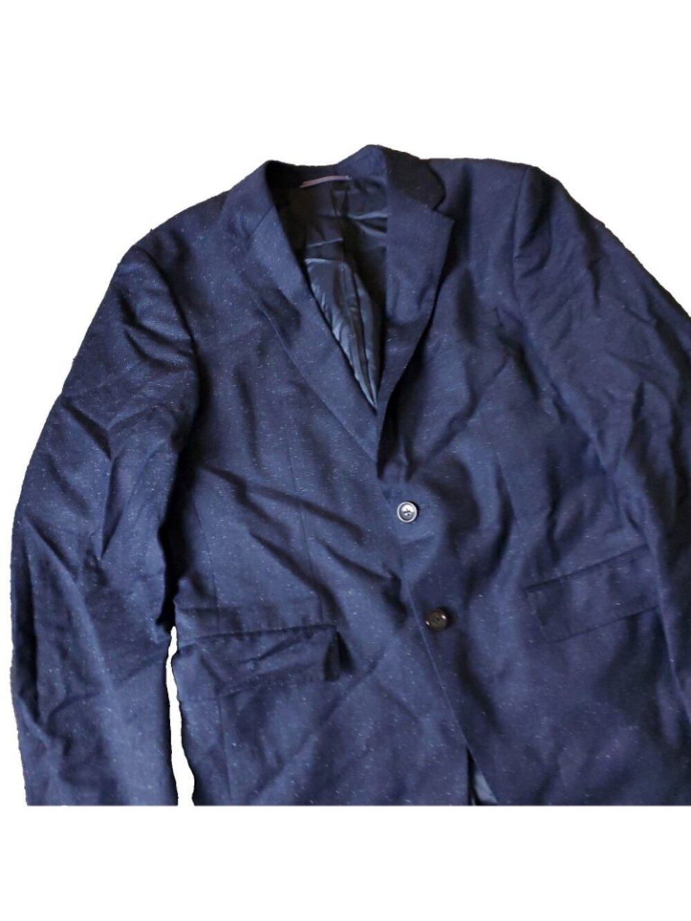 Tommy Hilfiger Silk Blend Blazer Mens 48 Blue Paulo Olivera Wool Suit Jacket - Picture 2 of 8